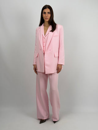 Completo Blazer Doppiopetto e Pantalone Rosa