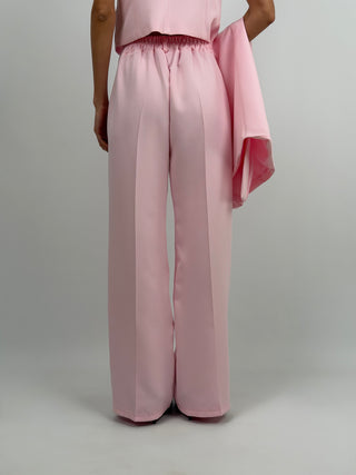 Completo Blazer Monopetto e Pantalone Rosa