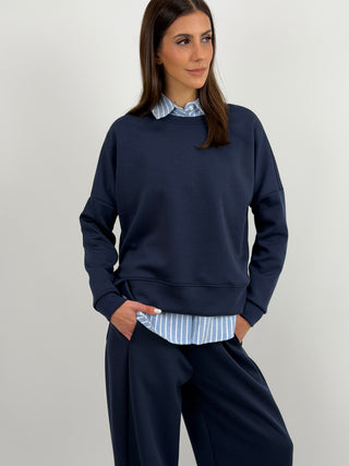 Set Coordinato Felpa e Pantalone Blu