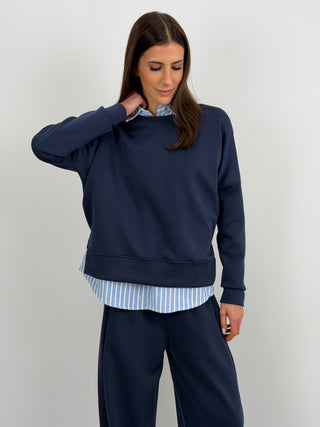 Set Coordinato Felpa e Pantalone Blu