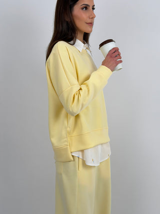 Set Coordinato Felpa e Pantalone Giallo