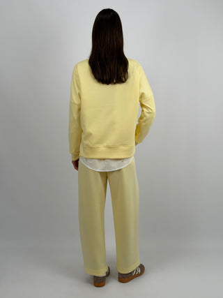 Set Coordinato Felpa e Pantalone Giallo