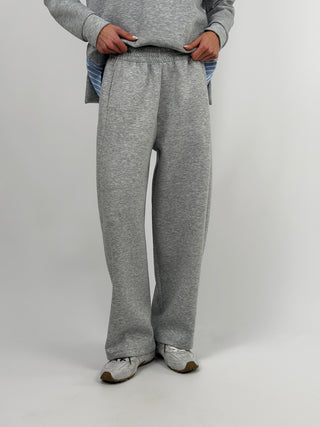 Set Coordinato Felpa e Pantalone Grigio Chiaro