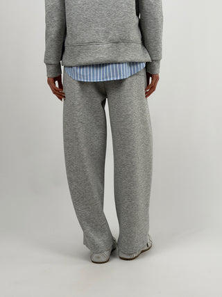 Set Coordinato Felpa e Pantalone Grigio Chiaro