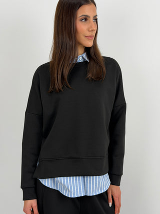 Set Coordinato Felpa e Pantalone Nero