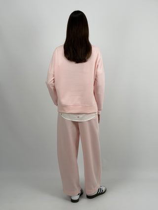 Set Coordinato Felpa e Pantalone Rosa