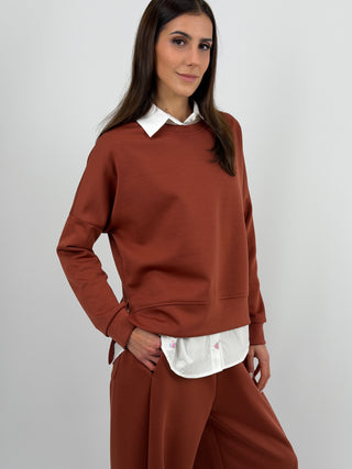 Set Coordinato Felpa e Pantalone Ruggine