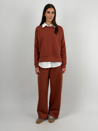 Set Coordinato Felpa e Pantalone Ruggine