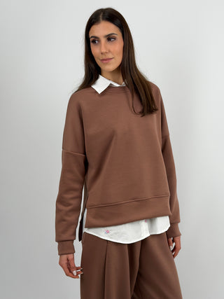 Set Coordinato Felpa e Pantalone Mocha Mousse