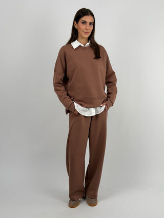 Set Coordinato Felpa e Pantalone Mocha Mousse