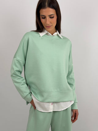 Set Coordinato Felpa e Pantalone Menta