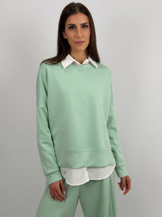 Set Coordinato Felpa e Pantalone Menta