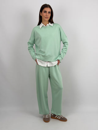 Set Coordinato Felpa e Pantalone Menta
