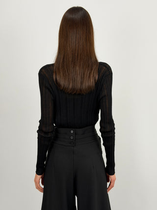 Twinset Cardigan e Top Traforati Nero