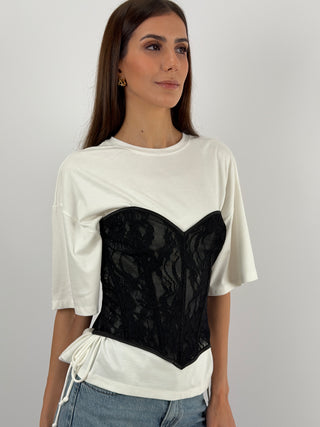 Corsetto in Pizzo Nero