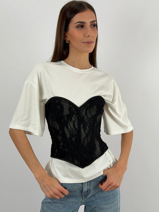 Corsetto in Pizzo Nero