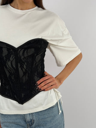 Corsetto in Pizzo Nero