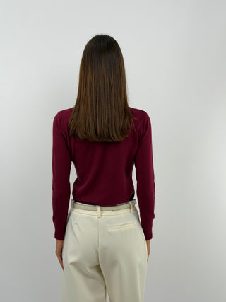 Burgundy Essential Turtleneck
