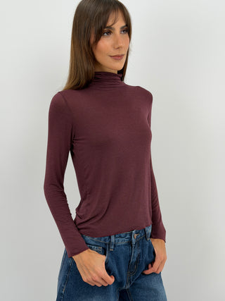 Burgundy Ultralight Turtleneck with Cashmere