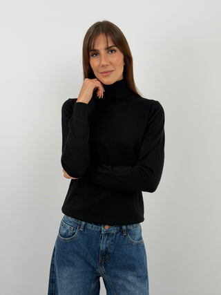 Black Essential Turtleneck