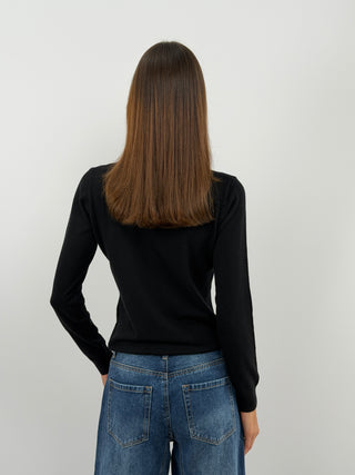 Black Essential Turtleneck