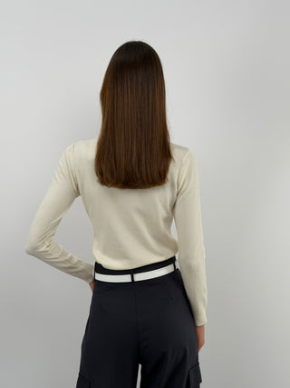 Cream Essential Turtleneck