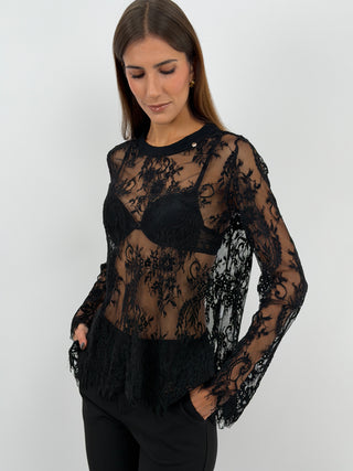 Black Lace Top