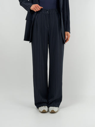 Completo Giacca e Pantalone Gessato Blu