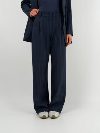 Completo Giacca e Pantalone Gessato Light Blu