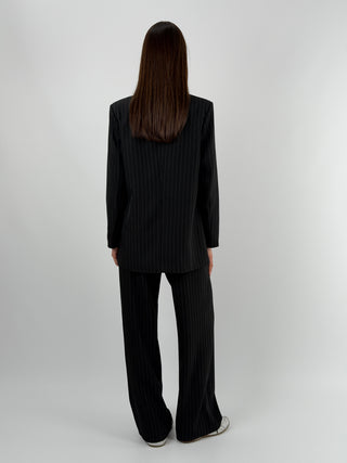 Completo Giacca e Pantalone Gessato Light Nero