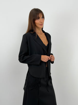 Blazer Noir avec Dentelle