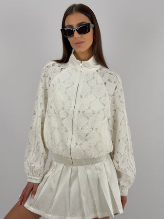 Giacca Lumina in Pizzo Bianca