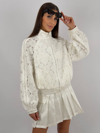 Giacca Lumina in Pizzo Bianca