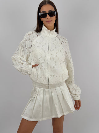 Giacca Lumina in Pizzo Bianca