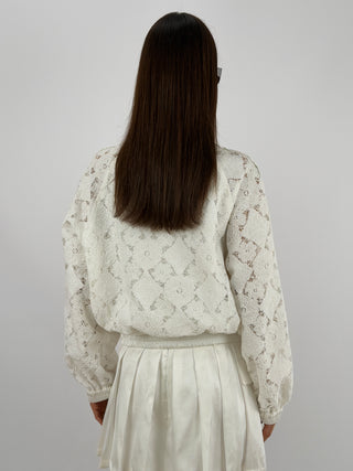 Giacca Lumina in Pizzo Bianca