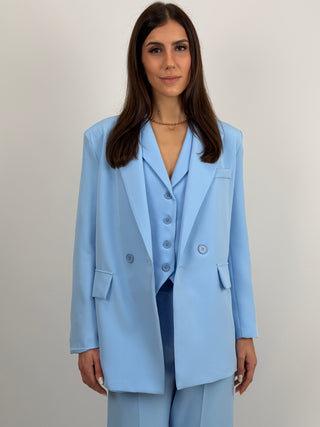 Blazer Doppiopetto Azzurro