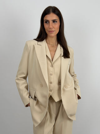 Blazer Doppiopetto Beige