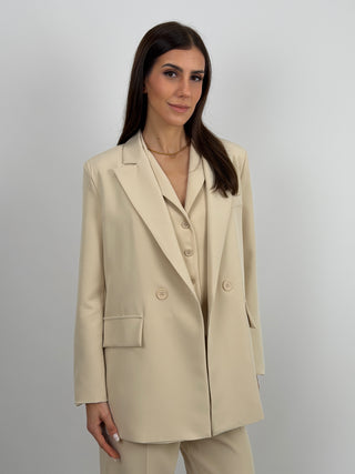 Blazer Doppiopetto Beige