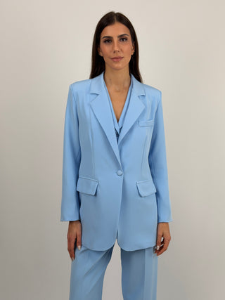 Blazer Monopetto Azzurro