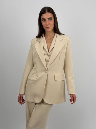 Blazer Monopetto Beige