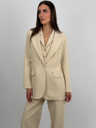 Blazer Monopetto Beige