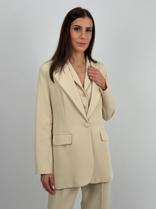 Blazer Monopetto Beige