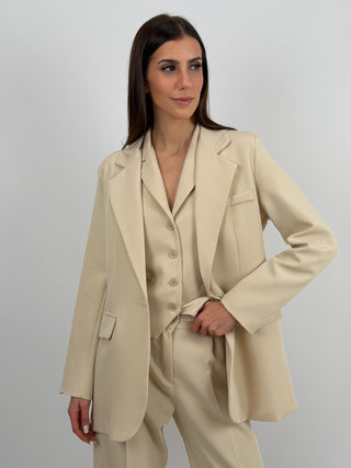 Blazer Monopetto Beige