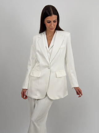 Blazer Monopetto Bianco