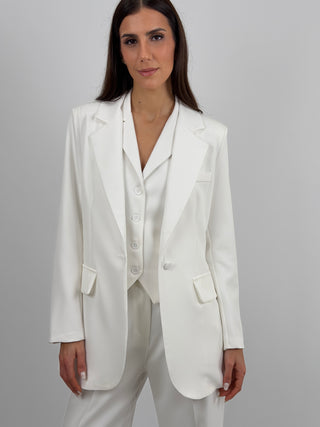 Blazer Monopetto Bianco