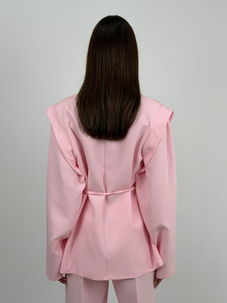 Blazer con Spalle Strutturate Rosa