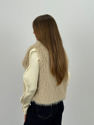 Gilet in Pelliccia Stelvio Miele