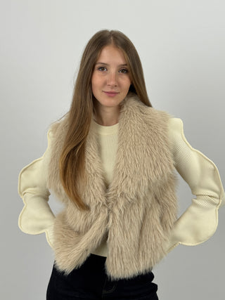 Gilet in Pelliccia Stelvio Miele