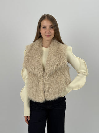 Gilet in Pelliccia Stelvio Miele