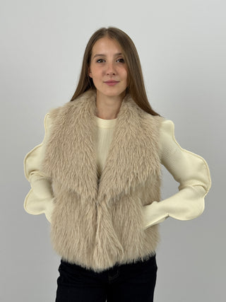 Gilet in Pelliccia Stelvio Miele